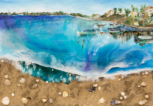 FERNWEH von Natalie Schwarz, Malerei kaufen auf Singulart