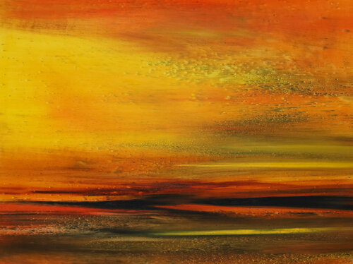 Sunset in the West van Khrystyna Kozyuk, Schilderij te koop op Singulart