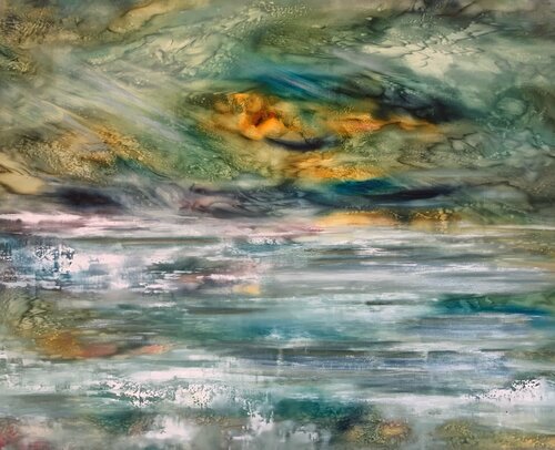 Rushing waters van Khrystyna Kozyuk, Schilderij te koop op Singulart