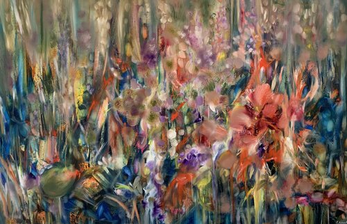 Tropical garden van Khrystyna Kozyuk, Schilderij te koop op Singulart