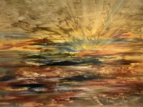 Summer Sun Rays van Khrystyna Kozyuk, Schilderij te koop op Singulart