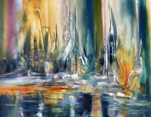 Urban journey van Khrystyna Kozyuk, Schilderij te koop op Singulart