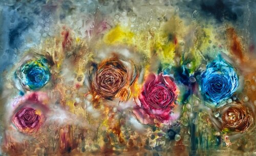 Chakra Roses van Khrystyna Kozyuk, Schilderij te koop op Singulart