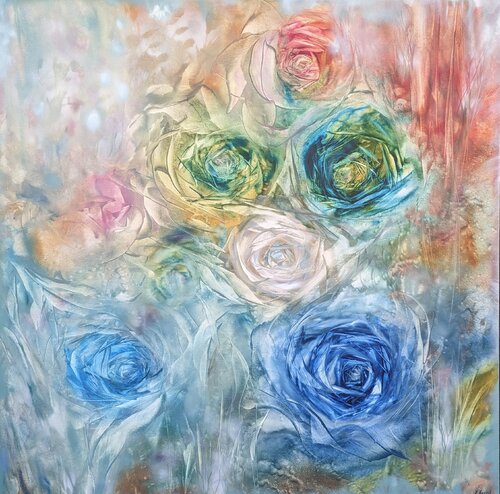 Roses in the color von Khrystyna Kozyuk, Malerei kaufen auf Singulart