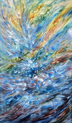 Water Reflections II van Khrystyna Kozyuk, Schilderij te koop op Singulart