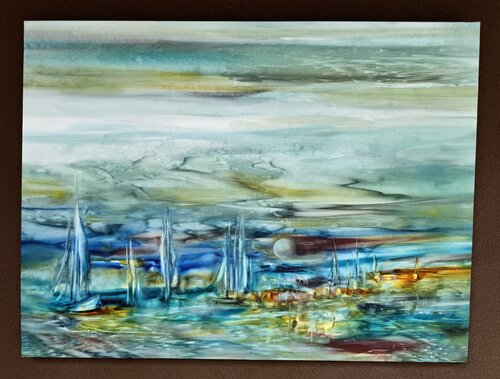 Summer Sailing van Khrystyna Kozyuk, Schilderij te koop op Singulart