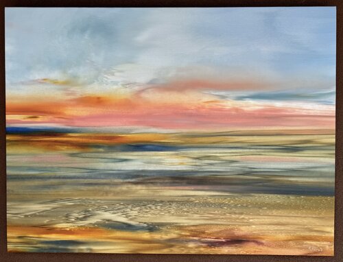 Pink Sunset di Khrystyna Kozyuk, Pittura in vendita su Singulart