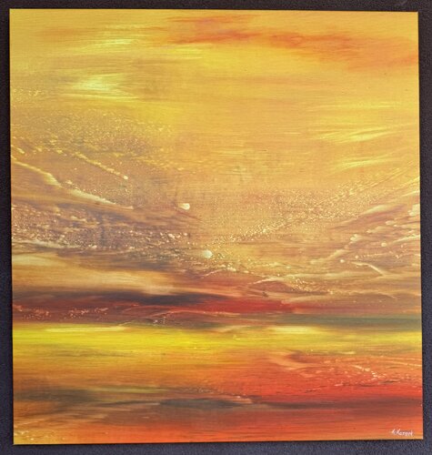 Sunset on the East di Khrystyna Kozyuk, Pittura in vendita su Singulart