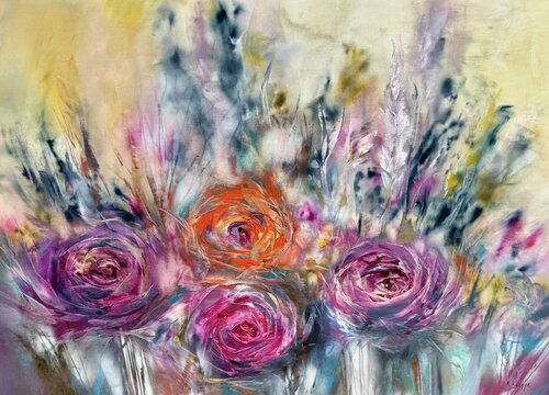 Beauty for the Beholder di Khrystyna Kozyuk, Pittura in vendita su Singulart
