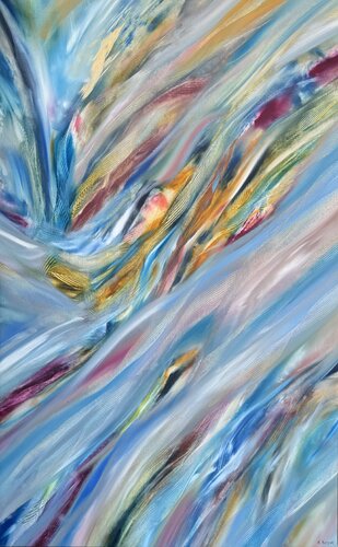 Paint with the Colors of the Wind di Khrystyna Kozyuk, Pittura in vendita su Singulart