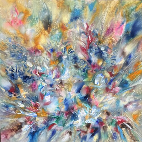 Flower Power 2 di Khrystyna Kozyuk, Pittura in vendita su Singulart