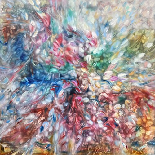 Flowers Mirage van Khrystyna Kozyuk, Schilderij te koop op Singulart