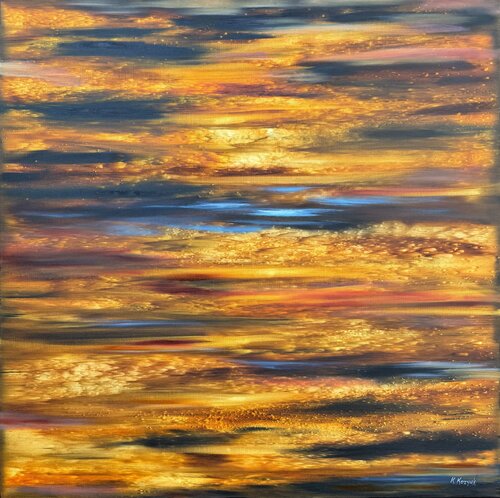 Sunset Beach van Khrystyna Kozyuk, Schilderij te koop op Singulart