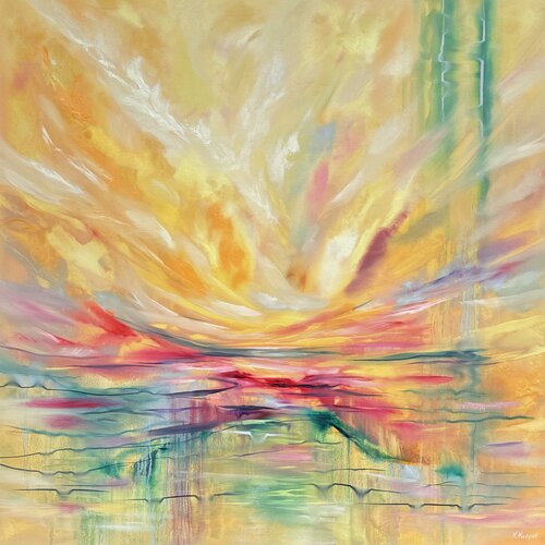 Golden Passage I van Khrystyna Kozyuk, Schilderij te koop op Singulart