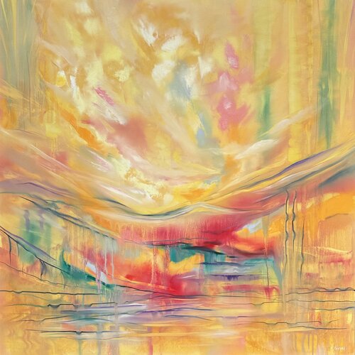 Golden Passage II van Khrystyna Kozyuk, Schilderij te koop op Singulart