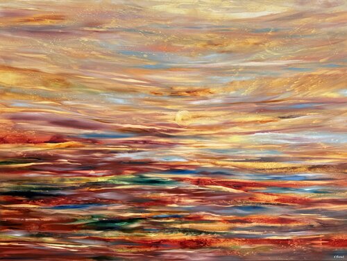 Radiant Sun von Khrystyna Kozyuk, Malerei kaufen auf Singulart