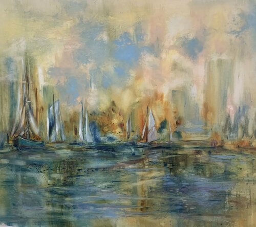 Love the wind van Khrystyna Kozyuk, Schilderij te koop op Singulart