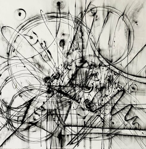 Off the Grid van Khrystyna Kozyuk, Schilderij te koop op Singulart