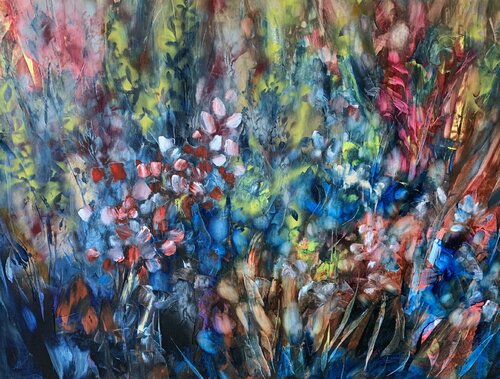 Singing in the Fields van Khrystyna Kozyuk, Schilderij te koop op Singulart