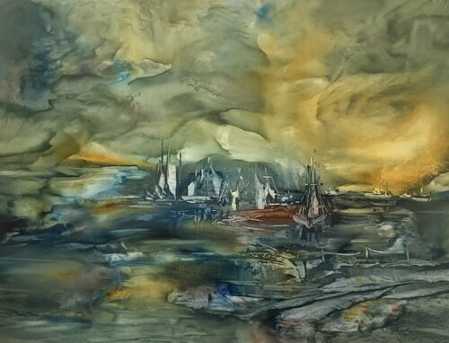 Into the twilights van Khrystyna Kozyuk, Schilderij te koop op Singulart