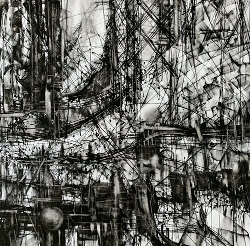 Urban life van Khrystyna Kozyuk, Schilderij te koop op Singulart