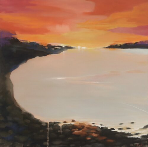 Distant City von Nina Björk, Malerei kaufen auf Singulart