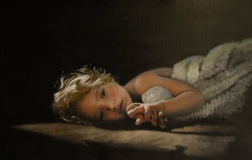 Silent prayer di Nina Björk, Pittura in vendita su Singulart