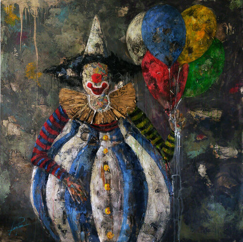 SERIE PAYASO 0009 di Josep Pozo, Pittura in vendita su Singulart