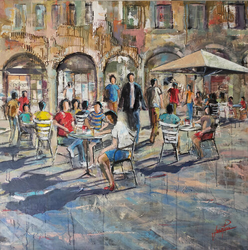 COMPOSICIÓN TERRAZA van Josep Pozo, Schilderij te koop op Singulart