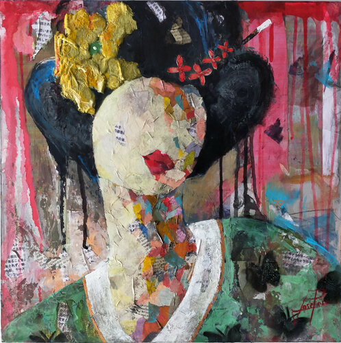 SERIE GEISHA 00036 di Josep Pozo, Pittura in vendita su Singulart
