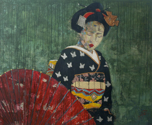 SERIE GEISHA 00016 von Josep Pozo, Malerei kaufen auf Singulart