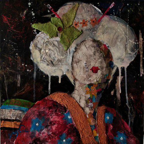 SERIE GEISHA 00040 di Josep Pozo, Pittura in vendita su Singulart