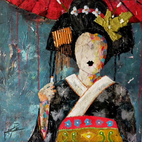 SERIE GEISHA 00041 par Josep Pozo, Peinture en vente sur Singulart
