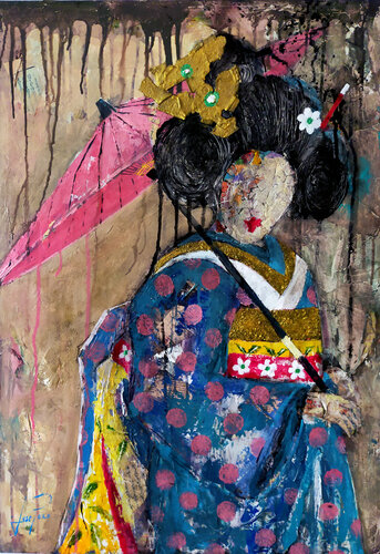 SERIE GEISHA 00067 van Josep Pozo, Schilderij te koop op Singulart