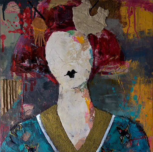 SERIE GEISHA 00075 di Josep Pozo, Pittura in vendita su Singulart