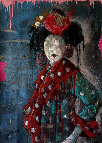 ESTUDIO PARA GITANA 0001 van Josep Pozo, Schilderij te koop op Singulart