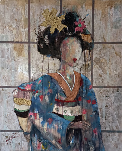 SERIE GEISHA 00083 van Josep Pozo, Schilderij te koop op Singulart