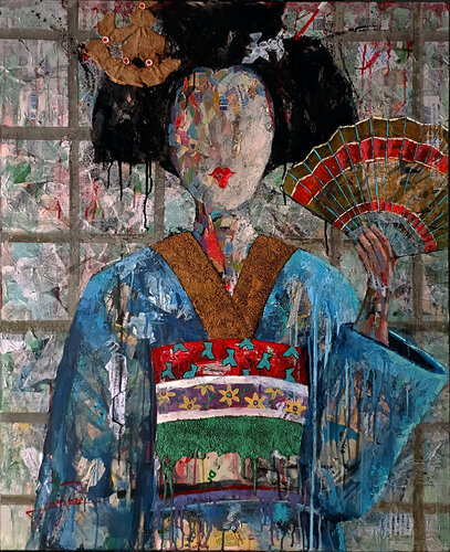 SERIE GEISHA 00092 von Josep Pozo, Malerei kaufen auf Singulart