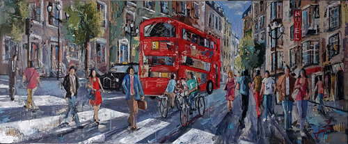 ESCENA URBANO LONDRES van Josep Pozo, Schilderij te koop op Singulart