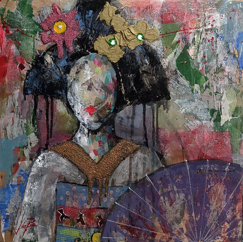GEISHA 0006 van Josep Pozo, Schilderij te koop op Singulart