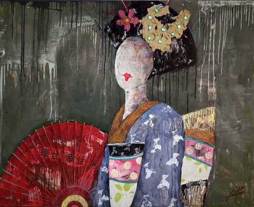 SERIE GEISHA 00097 von Josep Pozo, Malerei kaufen auf Singulart