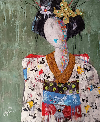 SERIE GEISHA 00098 von Josep Pozo, Malerei kaufen auf Singulart