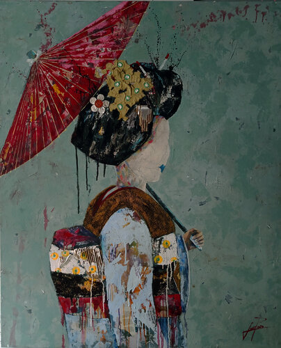 SERIE GEISHA 00099 de Josep Pozo, Pintura a la venta en Singulart
