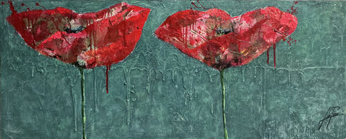 PAPAVER ROJO 002 von Josep Pozo, Malerei kaufen auf Singulart