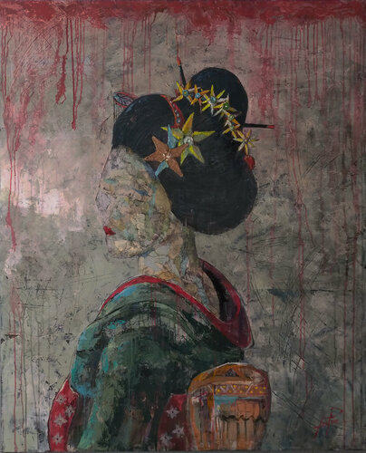 SERIE GEISHA 00012 van Josep Pozo, Schilderij te koop op Singulart