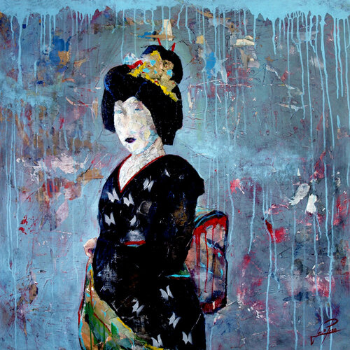 SERIE GEISHA 0006 van Josep Pozo, Schilderij te koop op Singulart