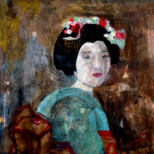 SERIE GEISHA 0002 von Josep Pozo, Malerei kaufen auf Singulart