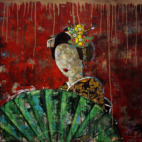 SERIE GEISHA 00013 van Josep Pozo, Schilderij te koop op Singulart
