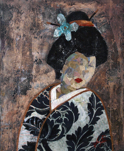 SERIE GEISHA 00014 van Josep Pozo, Schilderij te koop op Singulart