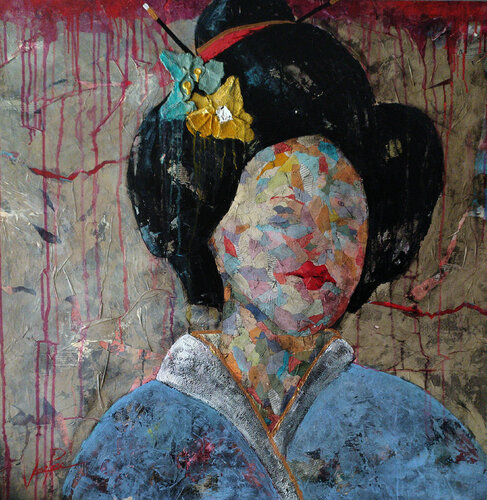 SERIE GEISHA 00022 van Josep Pozo, Schilderij te koop op Singulart